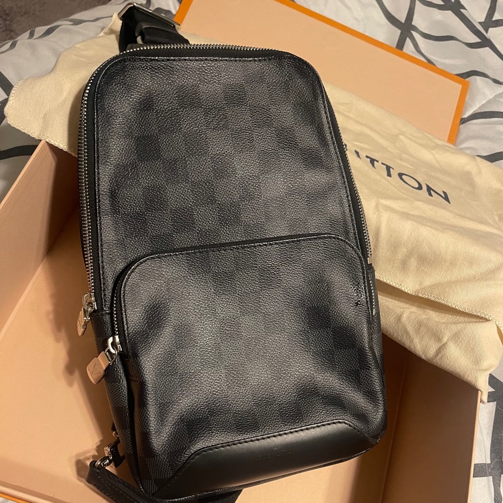 The Avenue Sling Bag in Damier Graphite